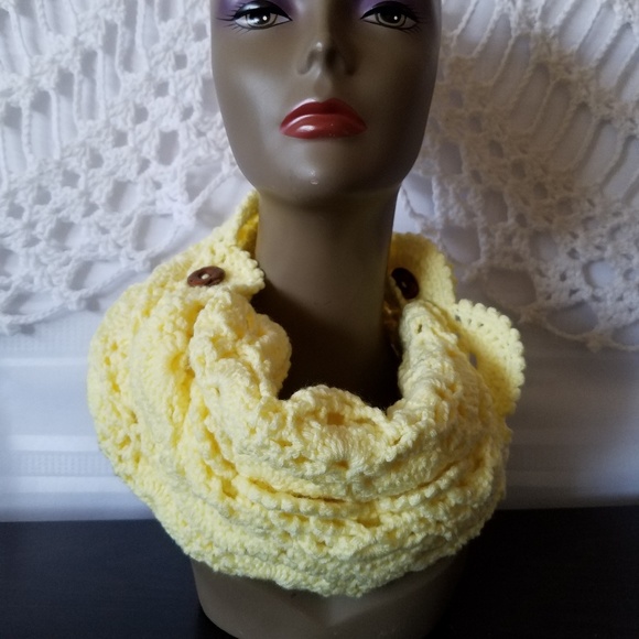 Crochet, Ascot, Scarf, Cowl - Picture 5 of 8